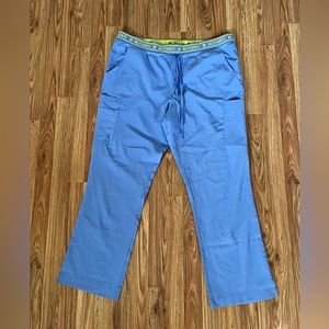Women’s Med Couture Activate Flare Leg Scrub Pant, Ceil Blue, Size XL
